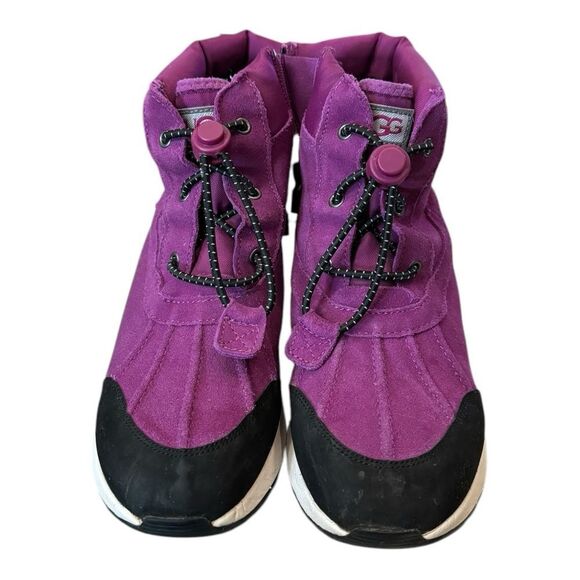 UGG Kids Turlock Waterproof Suede Snow Rain Fleece Lined Boots 5 - Picture 4 of 6